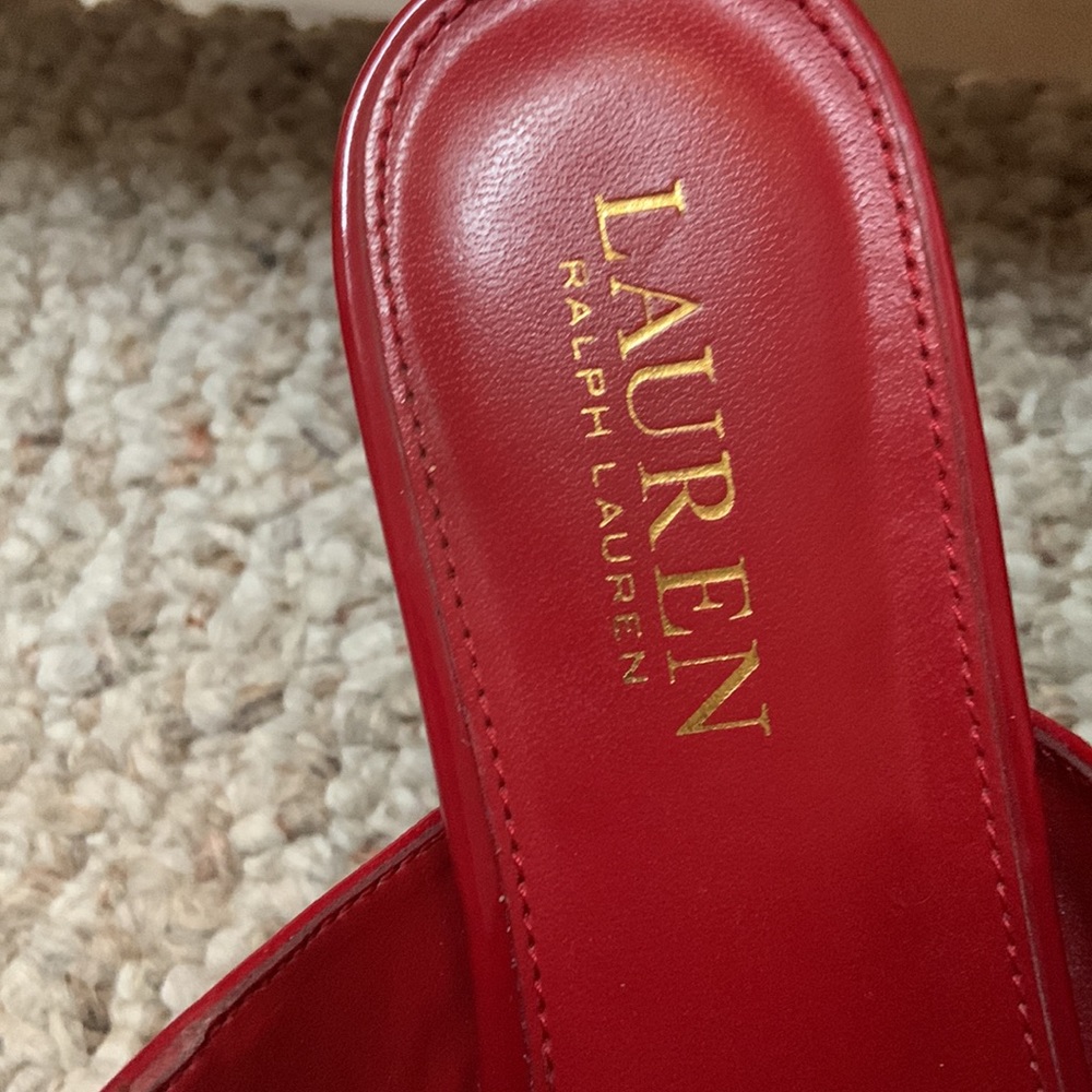 Ralph Lauren Red Heels - Picture 4 of 6